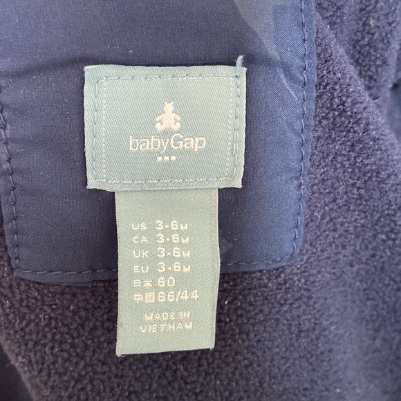 Baby GAP Navy Blue Dinosaur Puffer Winter Coat - Picture 8 of 8